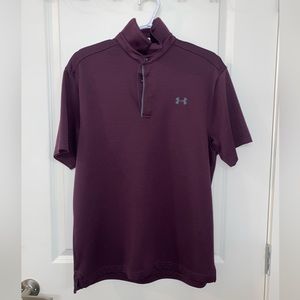 Men’s medium underarmour polo - purple